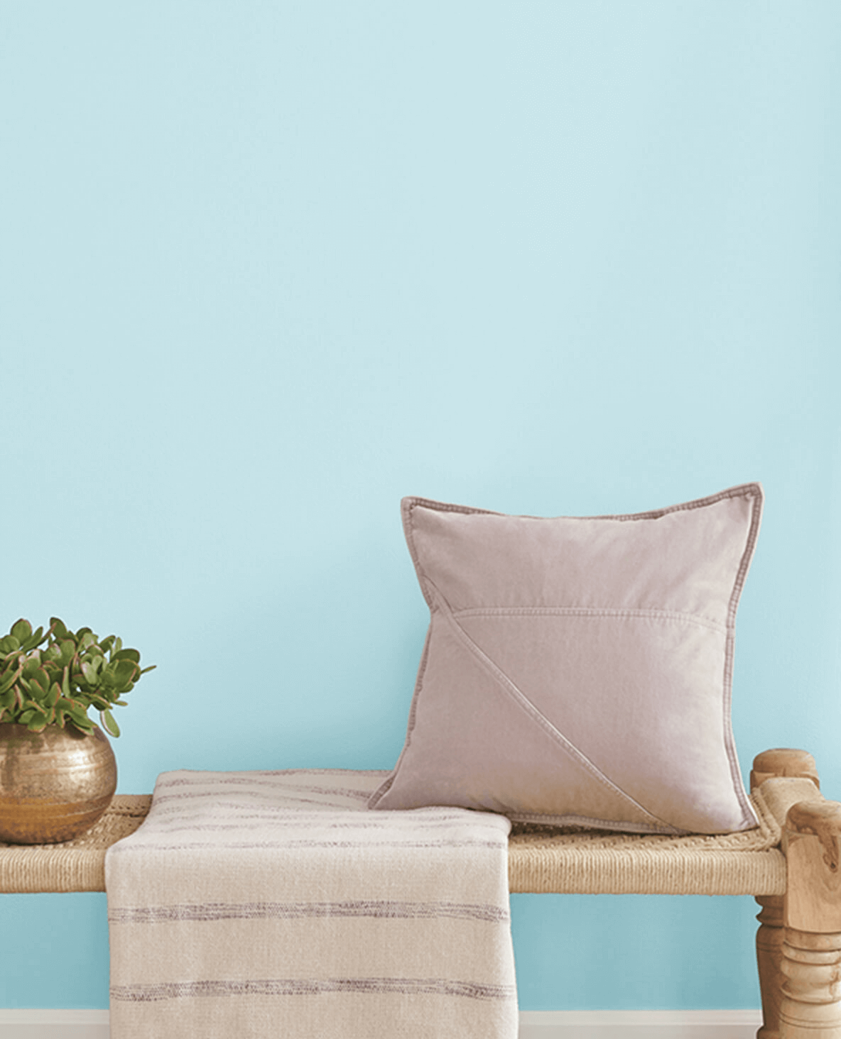 Ultra Light Pastel Powder Blue Solid Color Pairs Sherwin Williams Aviary  Blue SW 6778 by PIPA Fine Art - Simply Solid