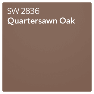 A Sherwin-Williams Color Chip for Jovial SW 6611.