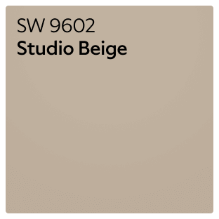 A Sherwin-Williams Color Chip for Touch of Grey SW 9549.