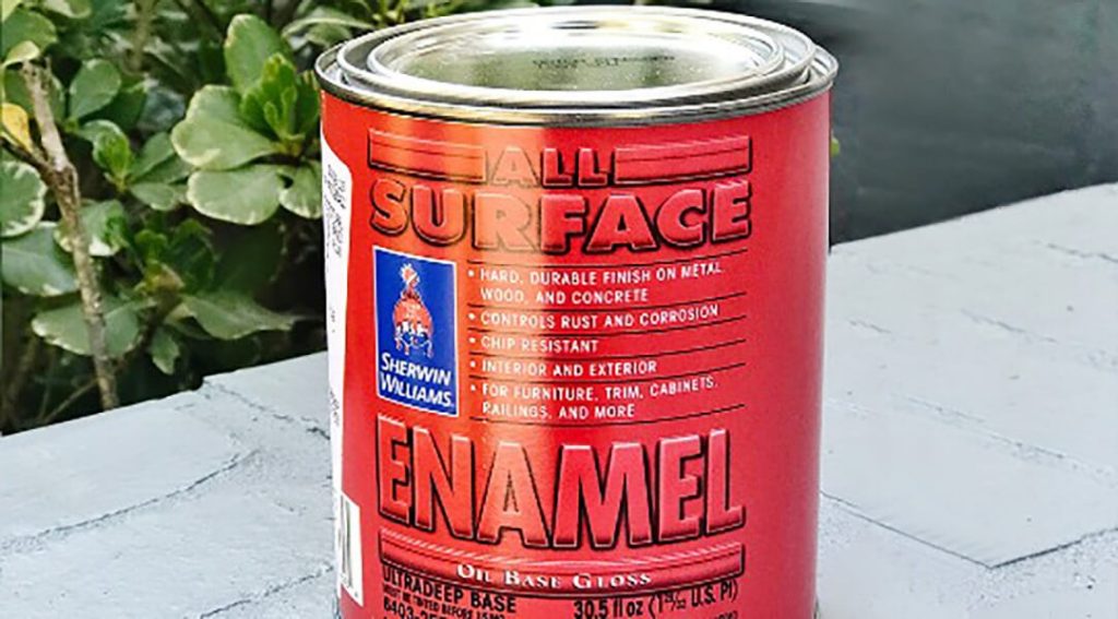 sherwin williams enamel paint for metal